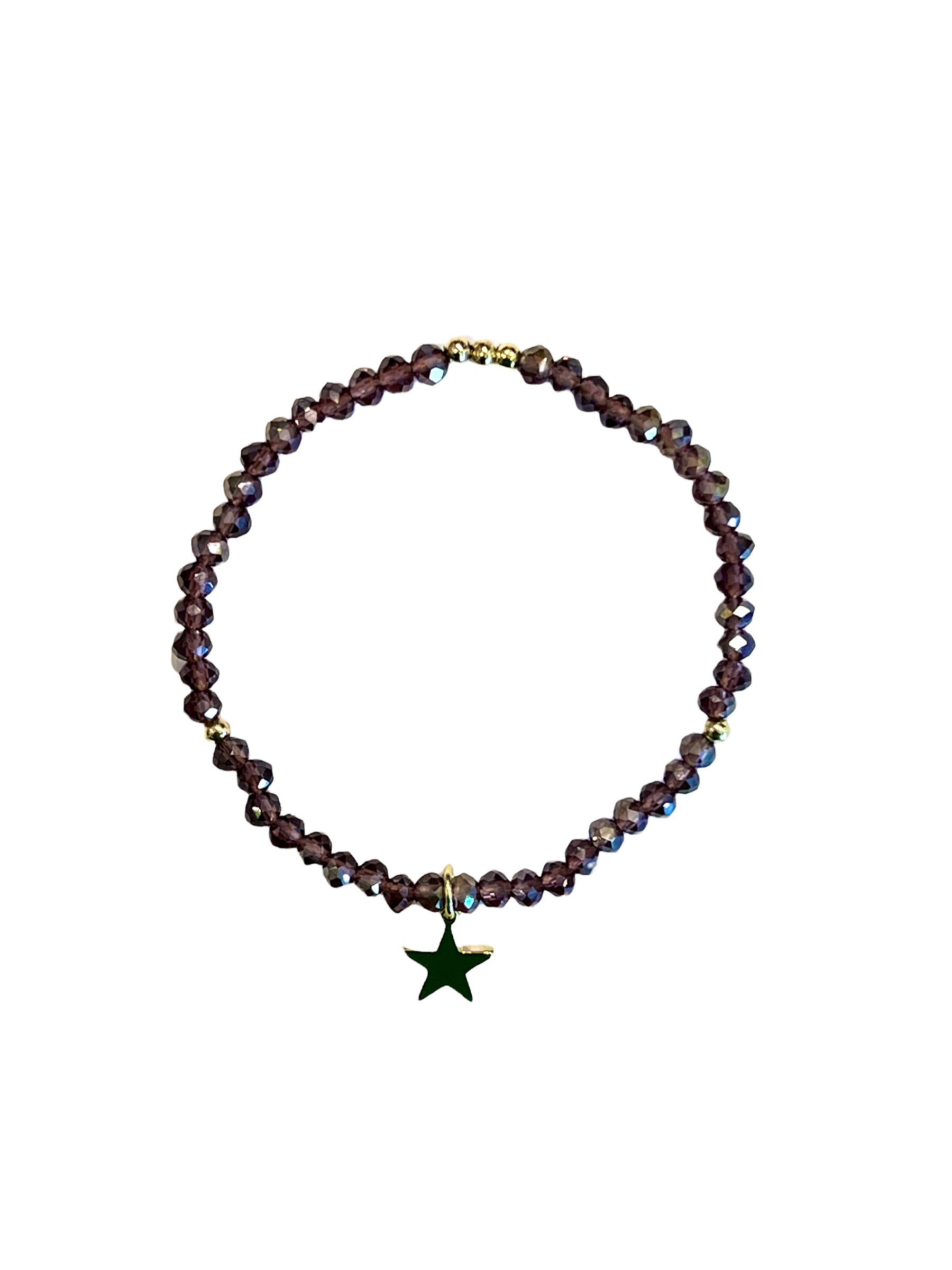 Dark Crystal Bead Breacelet