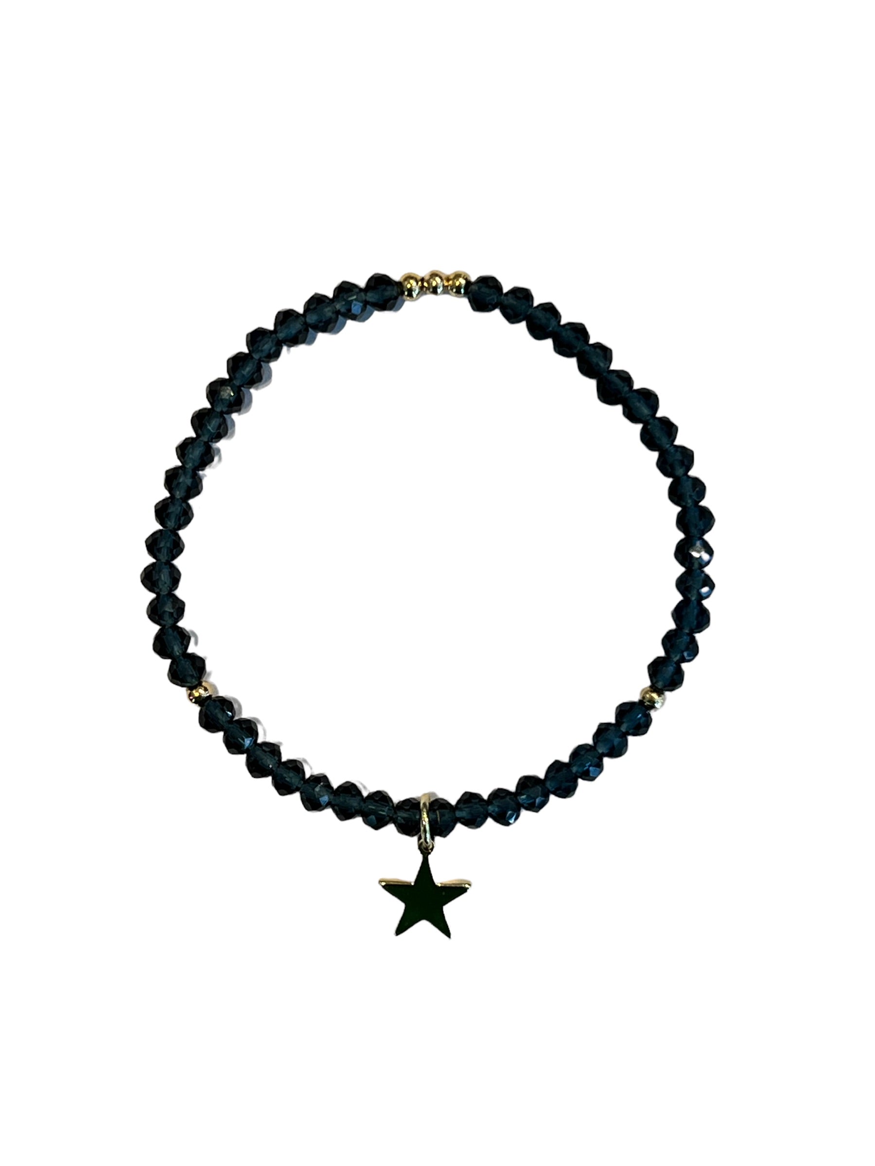 Dark Crystal Bead Breacelet