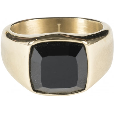 Dark Signet Ring w/ Black Onyx