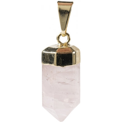 Dark Rose Quartz Charm