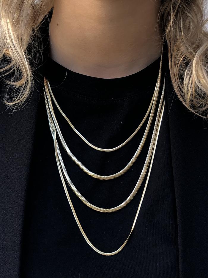 Dark Snake Chain Necklace