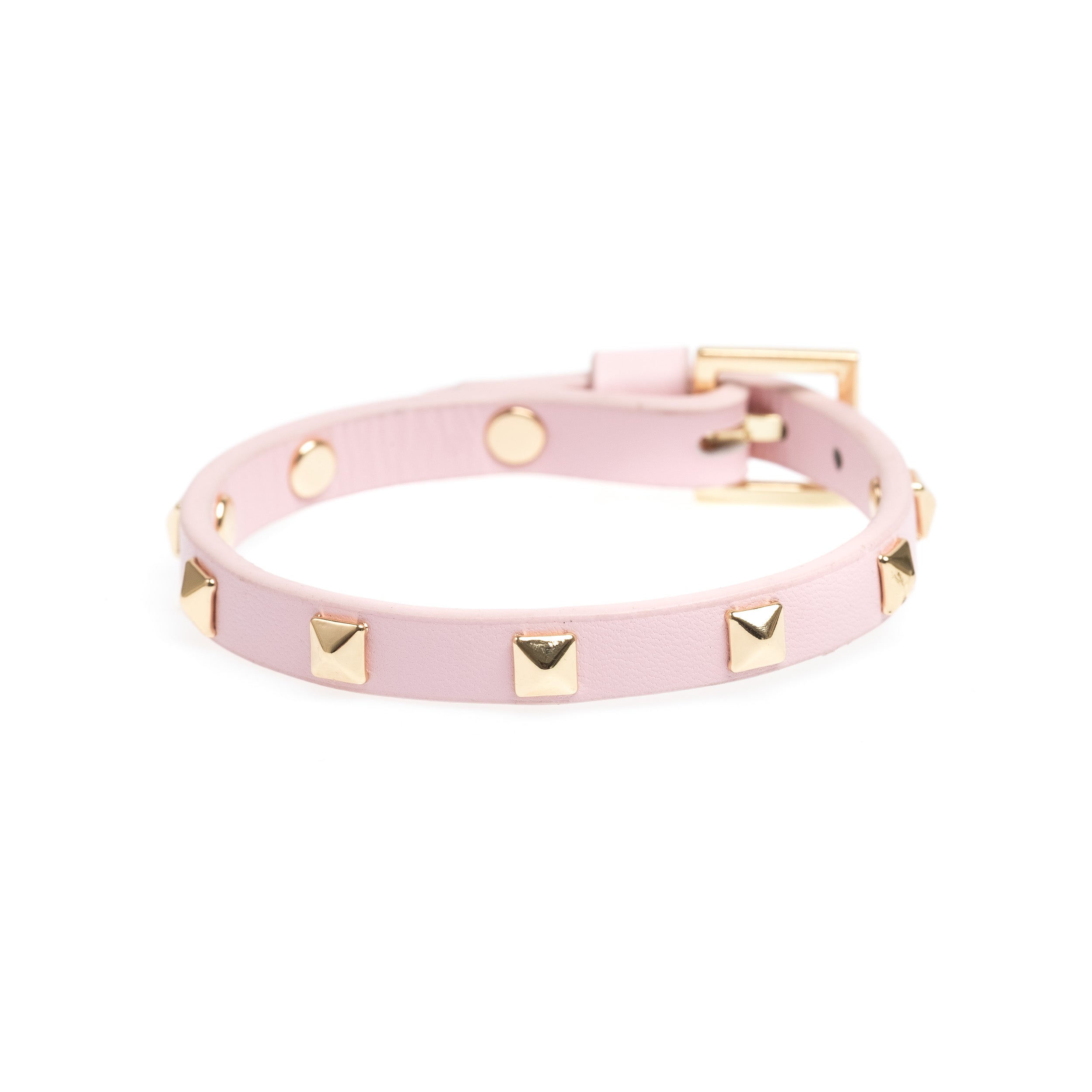 Dark Leather Stud Armbånd MINI