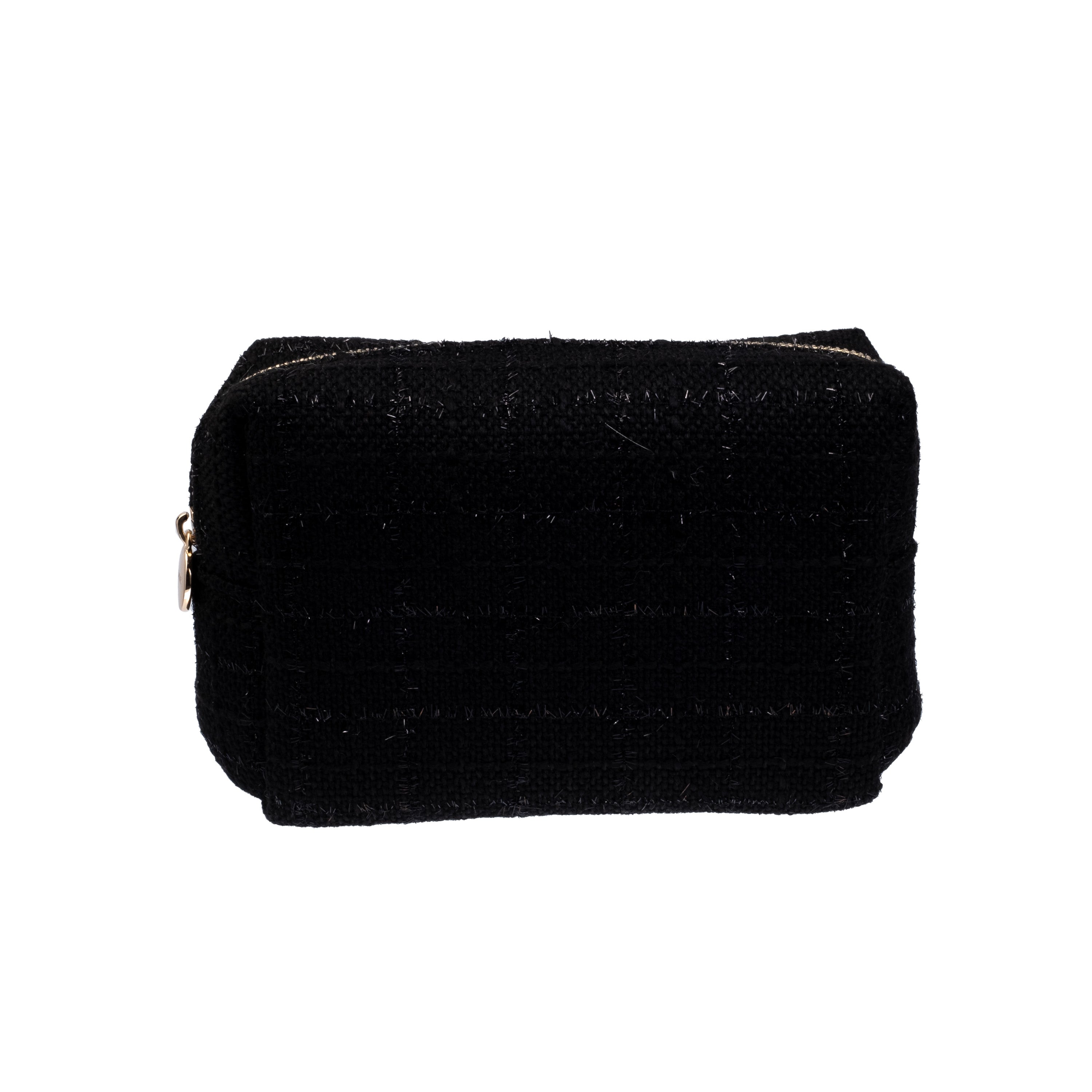 Dark Tweed Make-Up Pouch Small