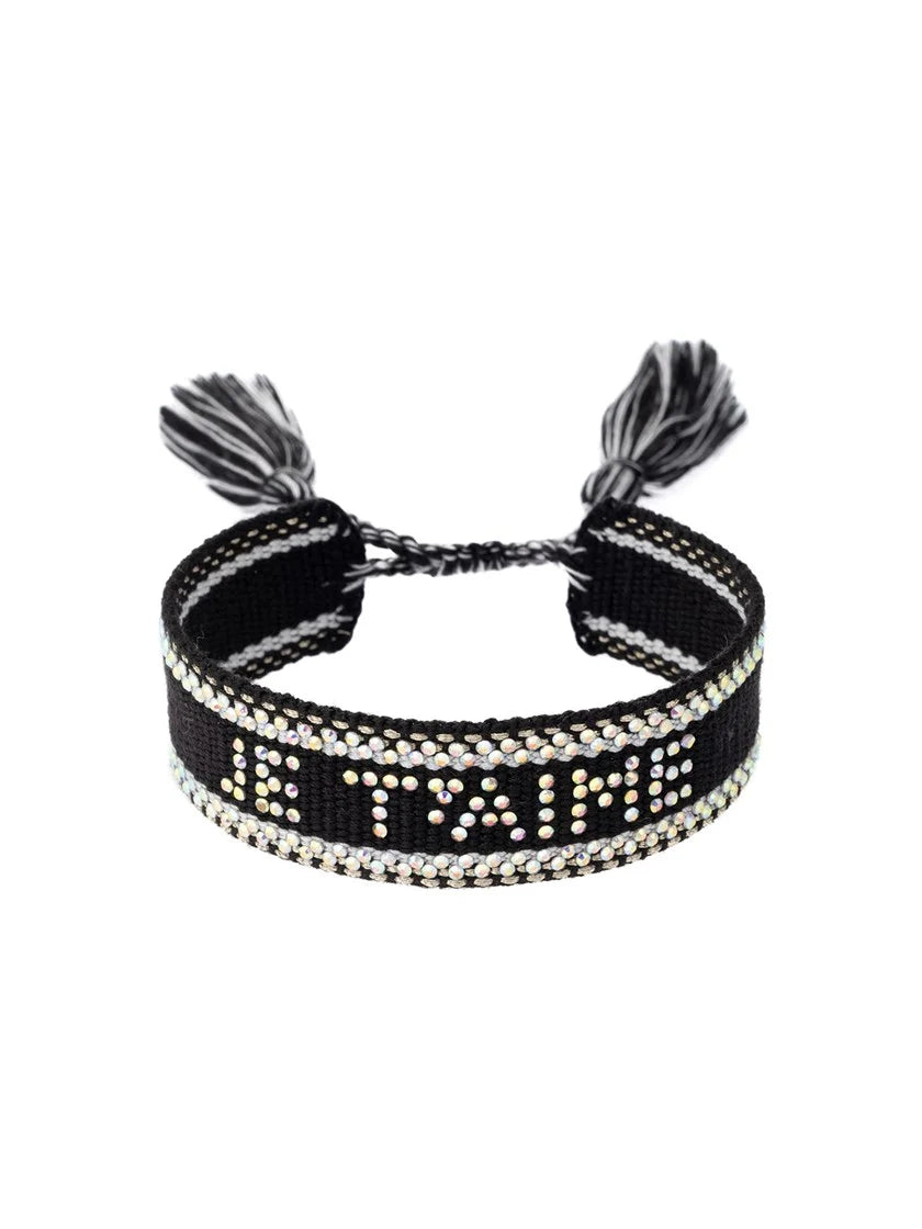Dark Woven Friendship Armbånd