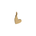 Dark Heart Charm Gold
