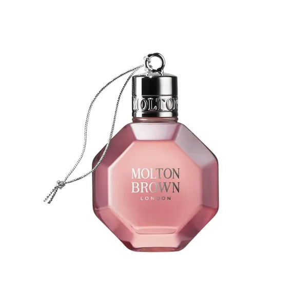 MOLTON BROWN DELICIOUS RHUBARB AND ROSE FESTIVE BAUBLE