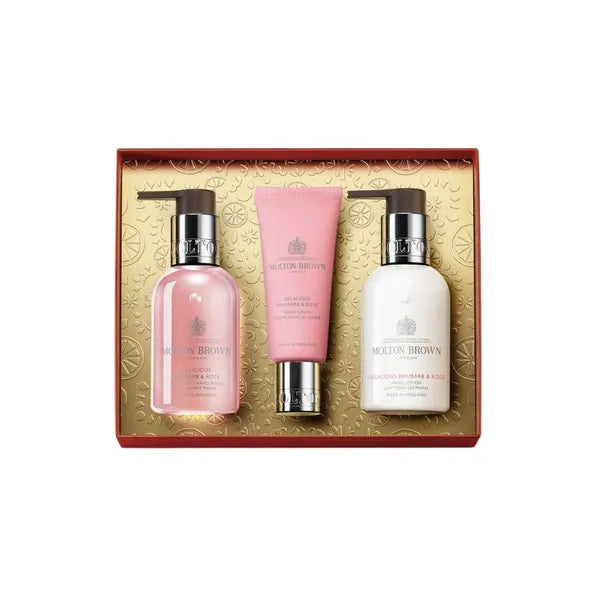 MOLTON BROWN DELICIOUS RHUBARB & ROSE HAND CARE COLLECTION