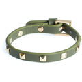 Dark Leather Stud Armbånd MINI
