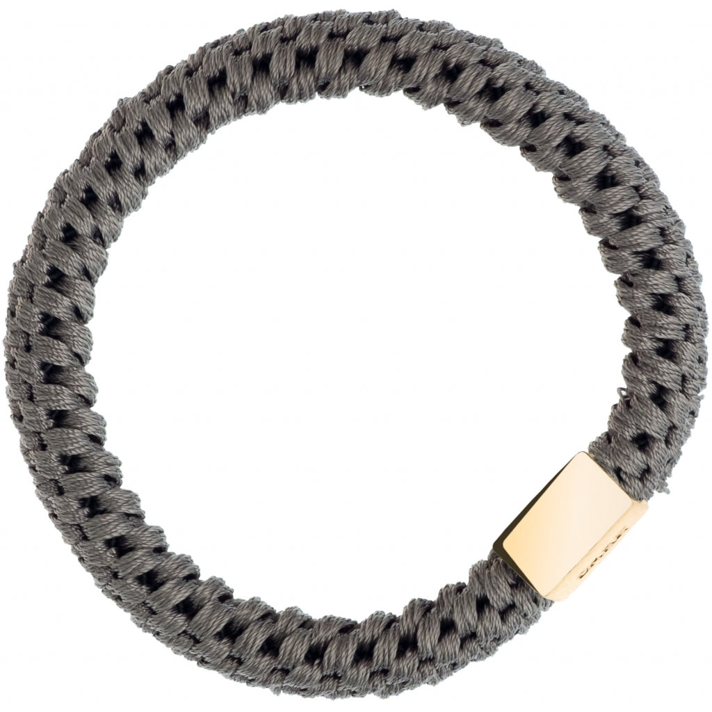 Dark Hårstrikk med gulldetalj