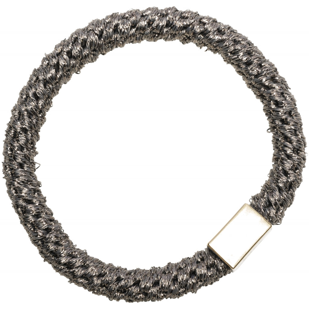 Dark Hårstrikk med gulldetalj