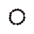 Dark Stone Bead Ring