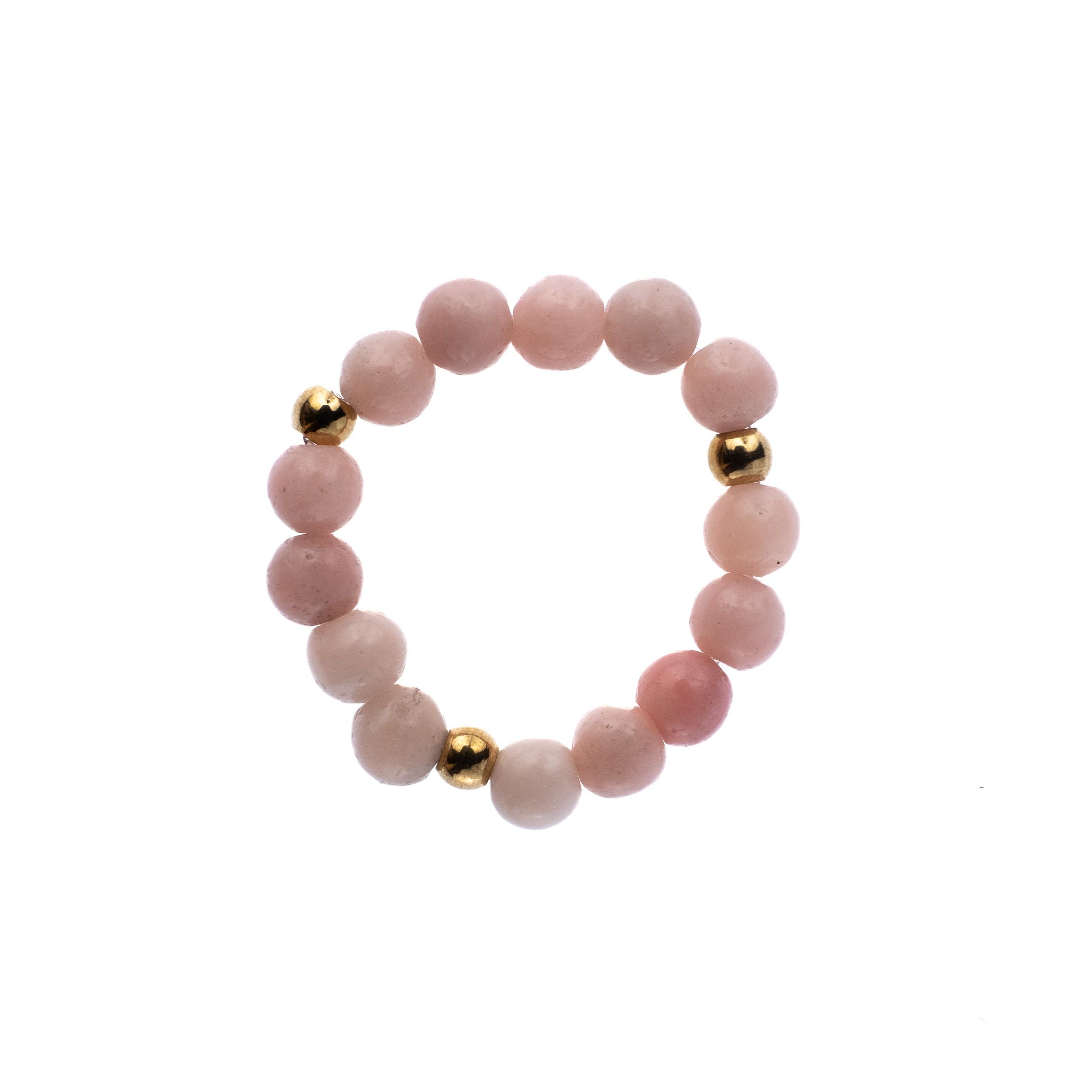 Dark Stone Bead Ring