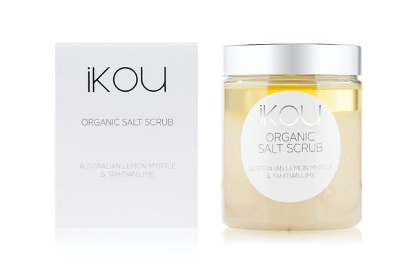 iKOU Organic Body scrub - Australien Lemon Myrtle & Lime Salt Scrub