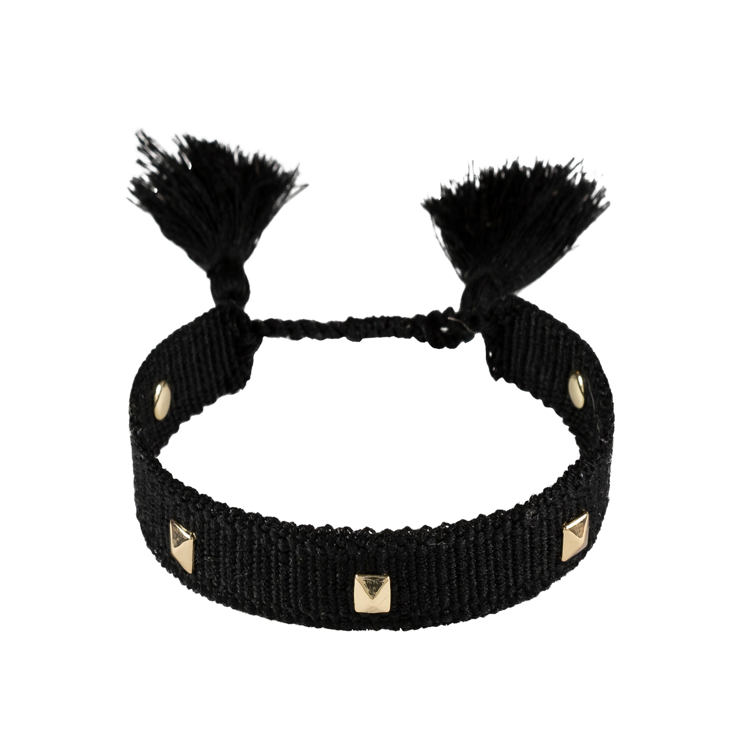 Dark Woven Friendship Armbånd
