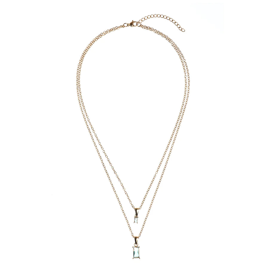 Dark Baguette Necklace